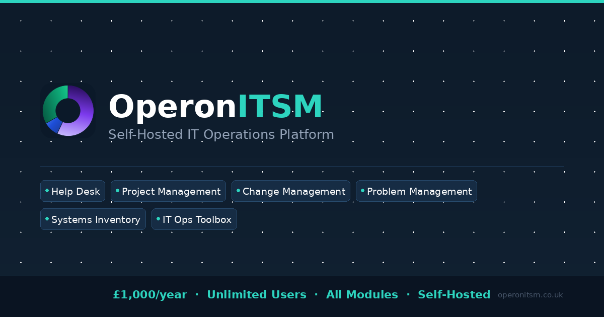 Self-Hosted ITSM Software - No Per-Seat Pricing | OperonITSM